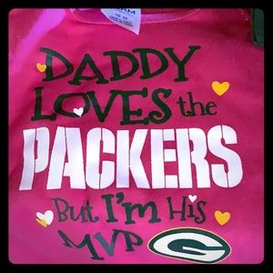 Green Bay Packers girl set 18m 0-3m onesies